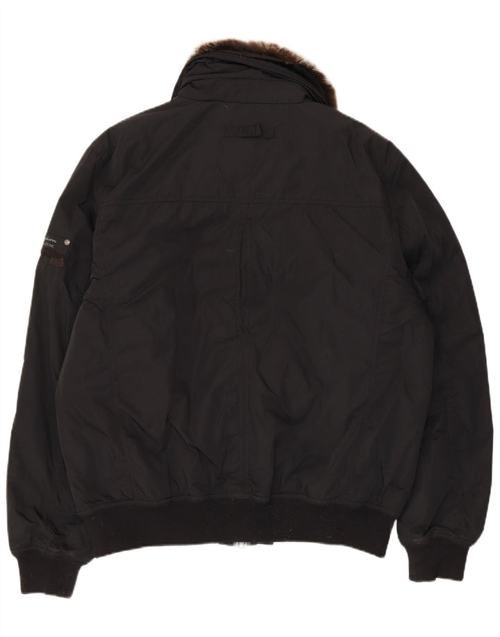 CHAMPION Veste Bomber Homme UK 40 Large Noir
