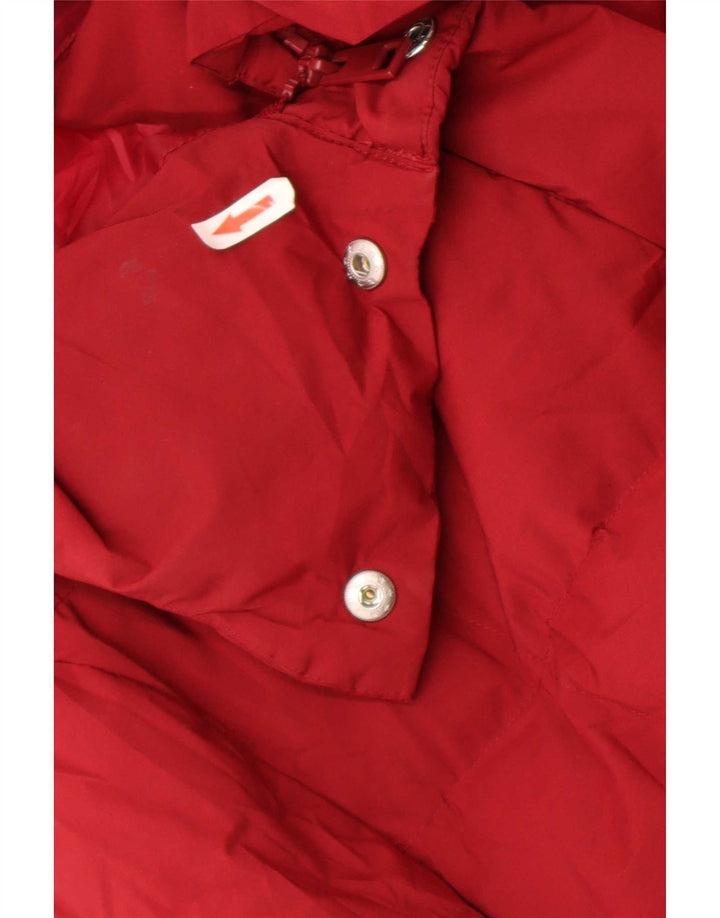 Marks & Spencer Manteau rembourré surdimensionné à capuche pour femme UK 16 Large Rouge