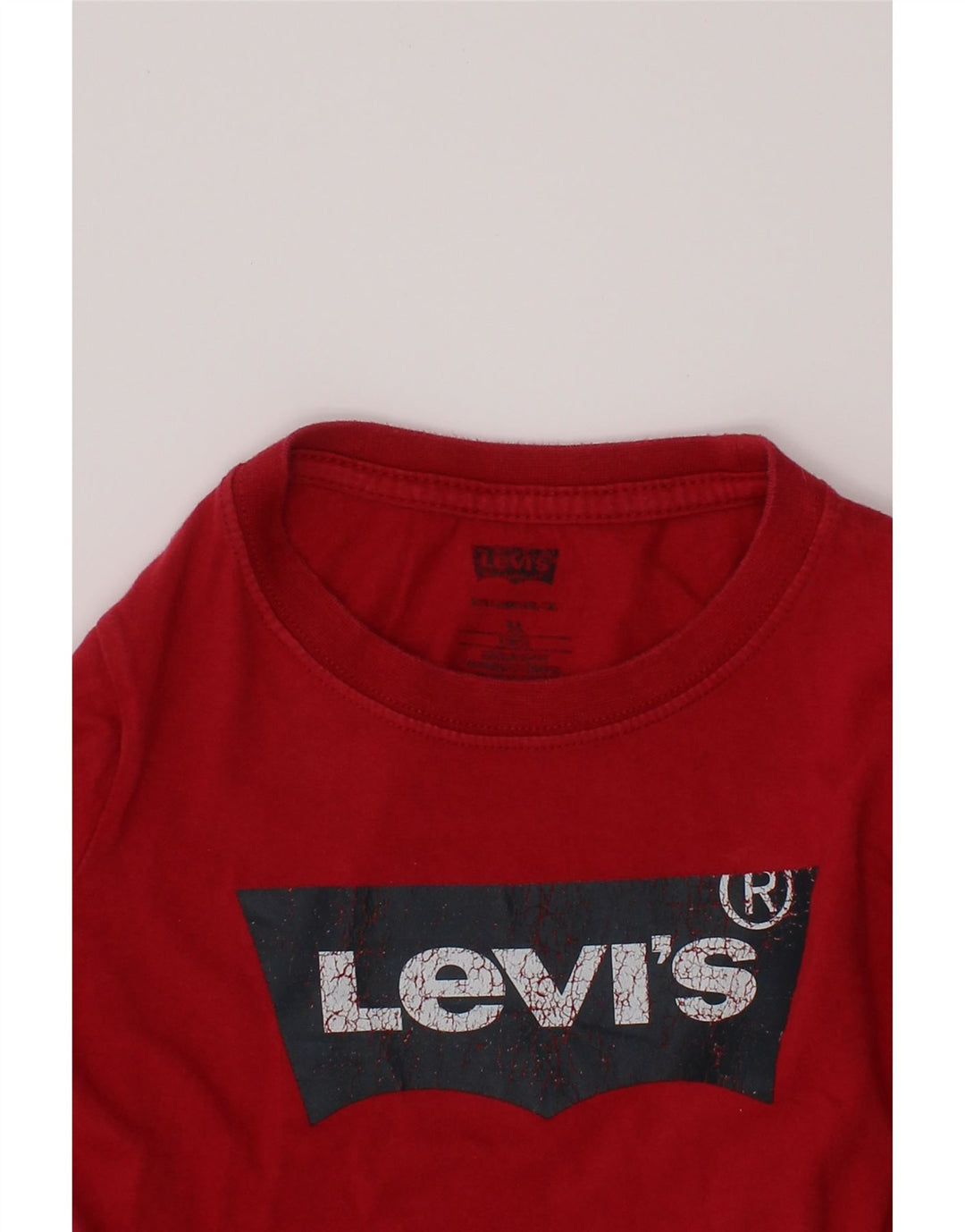 LEVI'S Haut Graphique Fille Manches Longues 4-5 Ans Rouge
