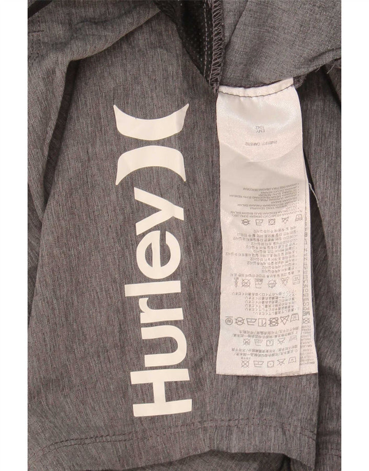 Hurley Short de Sport Graphique Homme Petit Gris Moucheté Polyester