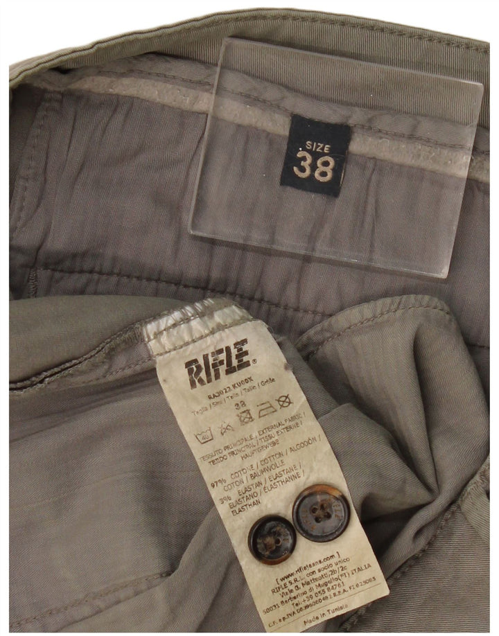 RIFLE Pantalon Chino Slim Homme W38 L33 Gris Coton