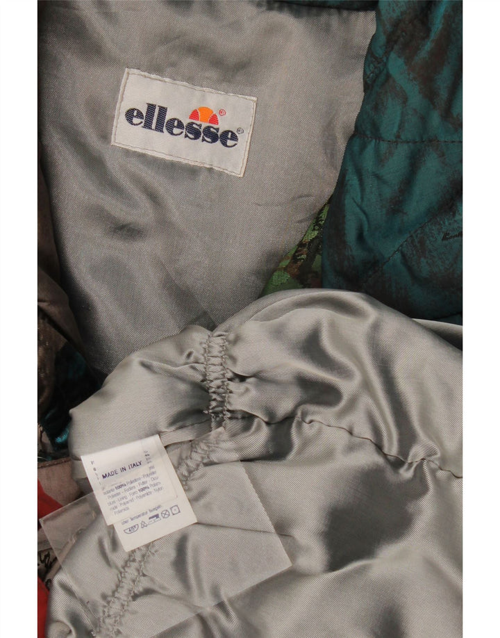 Ellesse Veste matelassée à motif abstrait pour femme UK 20 2XL Multicolore