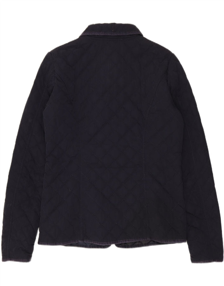 Napapijri Veste matelassée pour femme UK 16 Large Bleu Marine Polyester