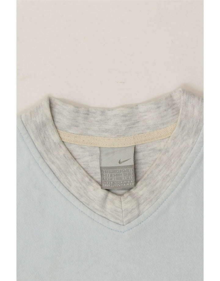 NIKE Womens Sweatshirt Jumper UK 10/12 Medium Blue Cotton Vintage Nike and Second-Hand Nike from Messina Hembry 