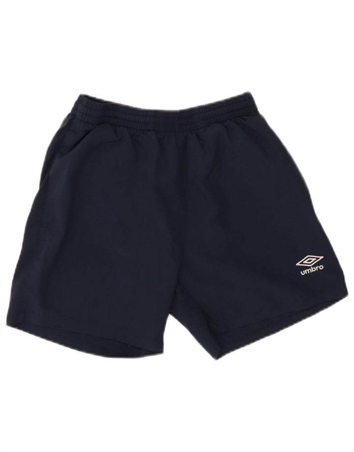 UMBRO Mens Sport Shorts Small  Navy Blue Polyester