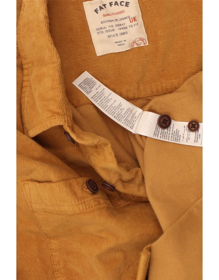 FAT FACE Chemise Velours Côtelé Homme Large Beige Coton