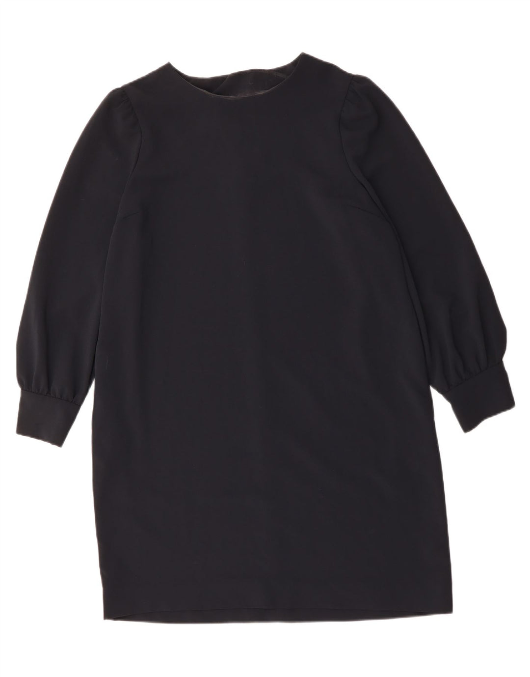 JAEGER Robe droite à manches longues pour femme UK 18 XL Bleu marine Polyester