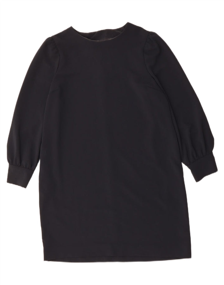 JAEGER Robe droite à manches longues pour femme UK 18 XL Bleu marine Polyester