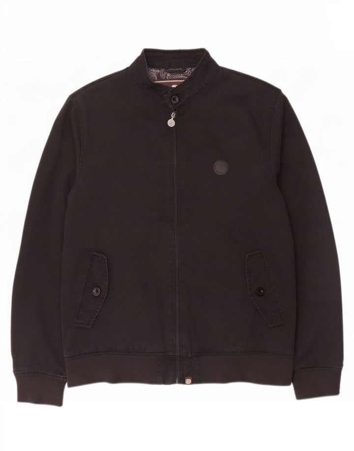 Pretty Green Veste Bomber Homme UK 40 Grand Coton Noir