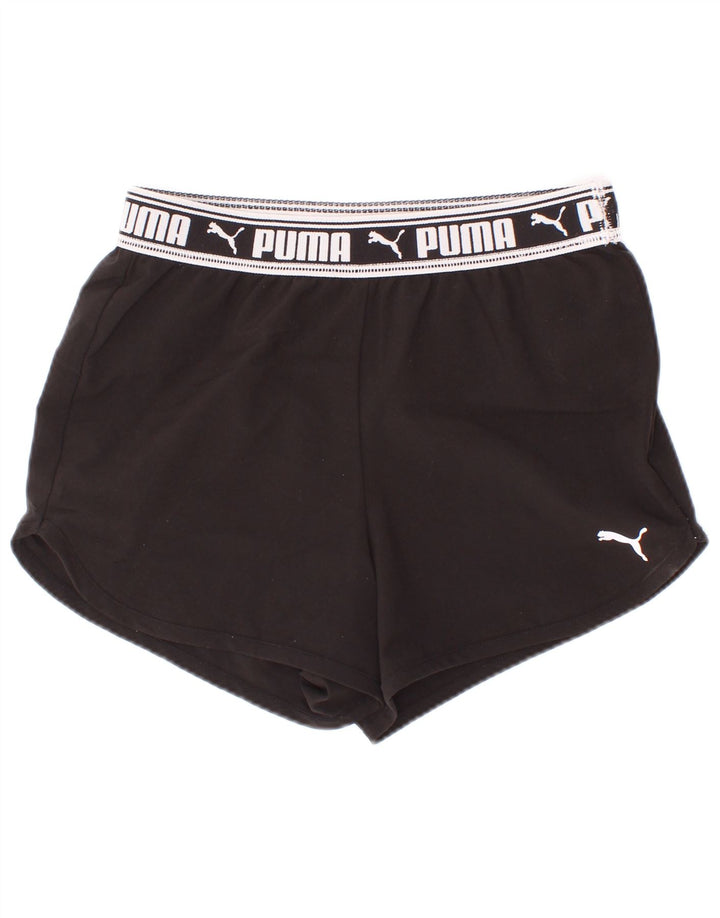 Puma Short de Sport Graphique Fille 9-10 Ans Noir Polyester