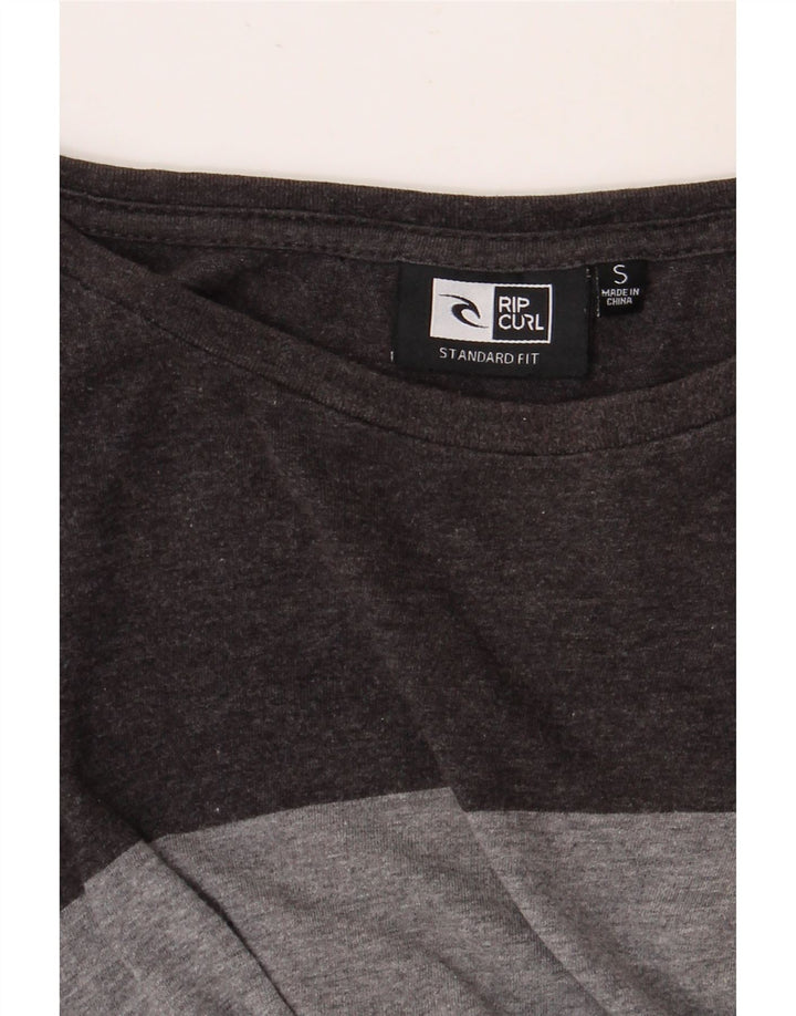 RIP CURL T-Shirt Coupe Standard Homme Petit Gris Rayé