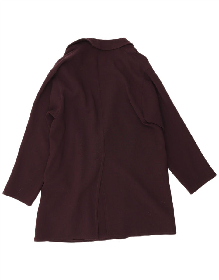 Reiss Pardessus ouvert pour femme UK 6 XS en laine bordeaux