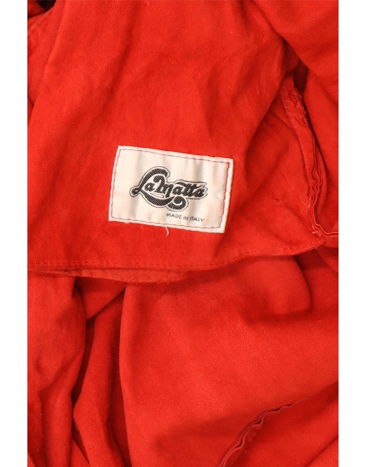 Robe portefeuille en daim pour femme La Matta IT 42 Rouge moyen