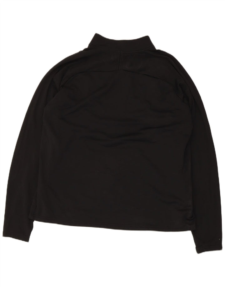 Nike Dri Fit Zip Neck Pull Survêtement Haut XL Noir Colorblock