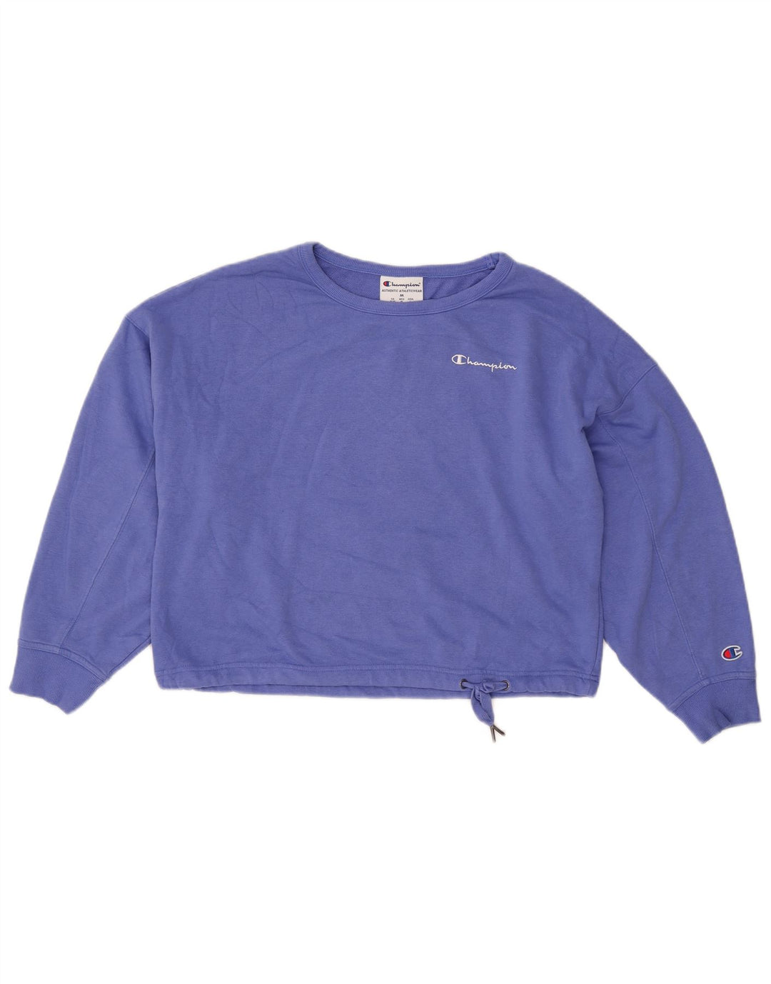 CHAMPION Sweat-shirt court surdimensionné pour femme UK 14 Bleu moyen