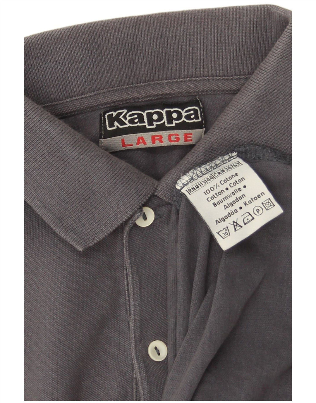 Kappa Polo Homme Grand Gris Coton