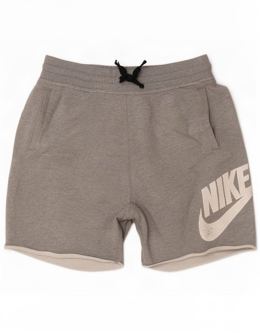 Nike Short de sport graphique en coton gris moyen pour homme