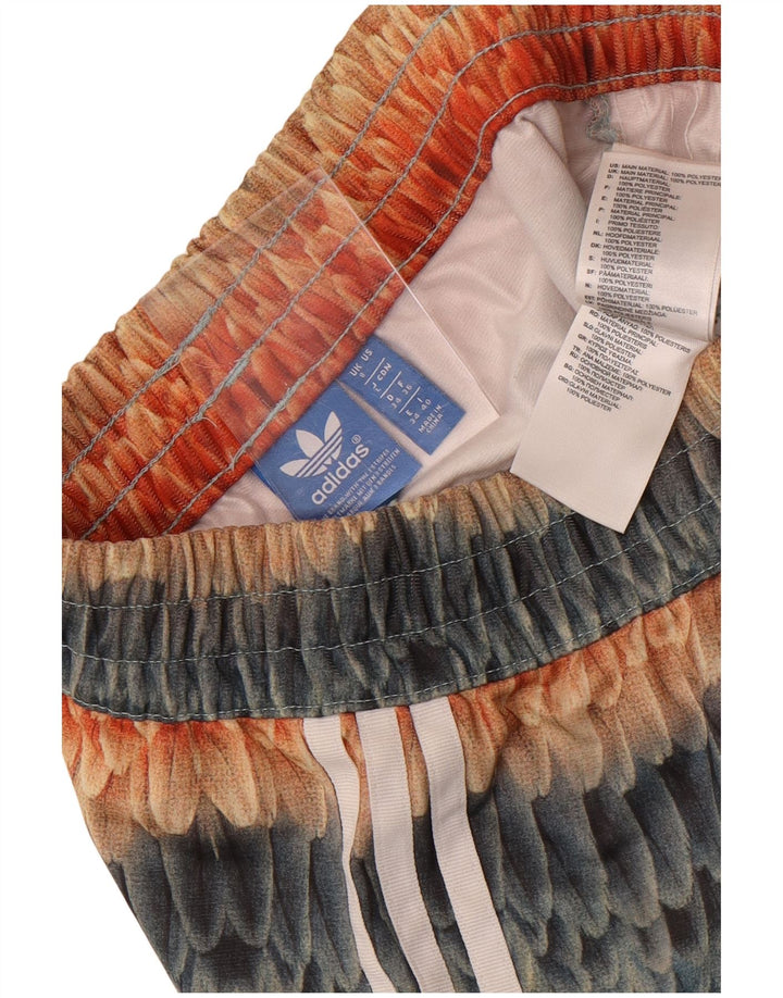 Adidas Short de sport à motif abstrait pour femme UK 8 Small Multicolore