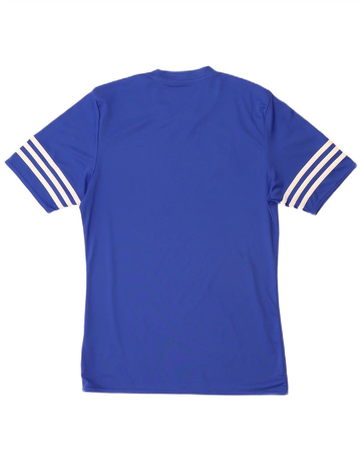 Adidas Hommes Climalite T-Shirt Haut Petit Bleu Polyester