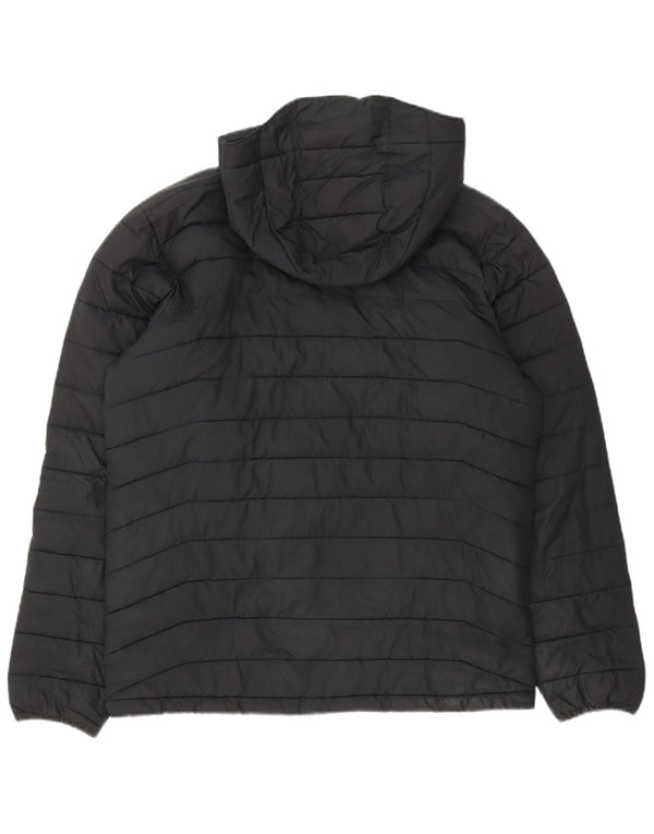 Columbia Veste rembourrée à capuche pour homme UK 38 Medium Noir Polyester