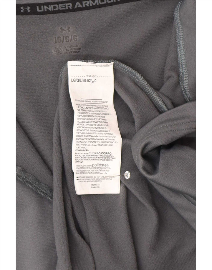 Under Armour Haut de Survêtement Zip Neck Homme Gris Colorblock