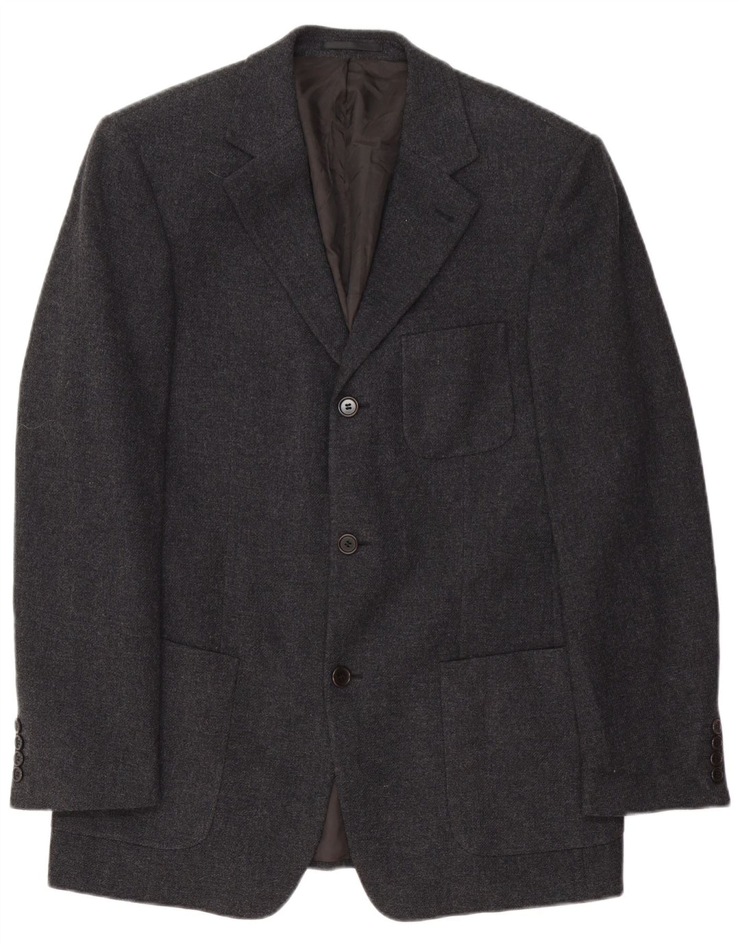 Hugo Boss Veste blazer à 3 boutons pour homme Taille 098 Laine vierge gris moyen