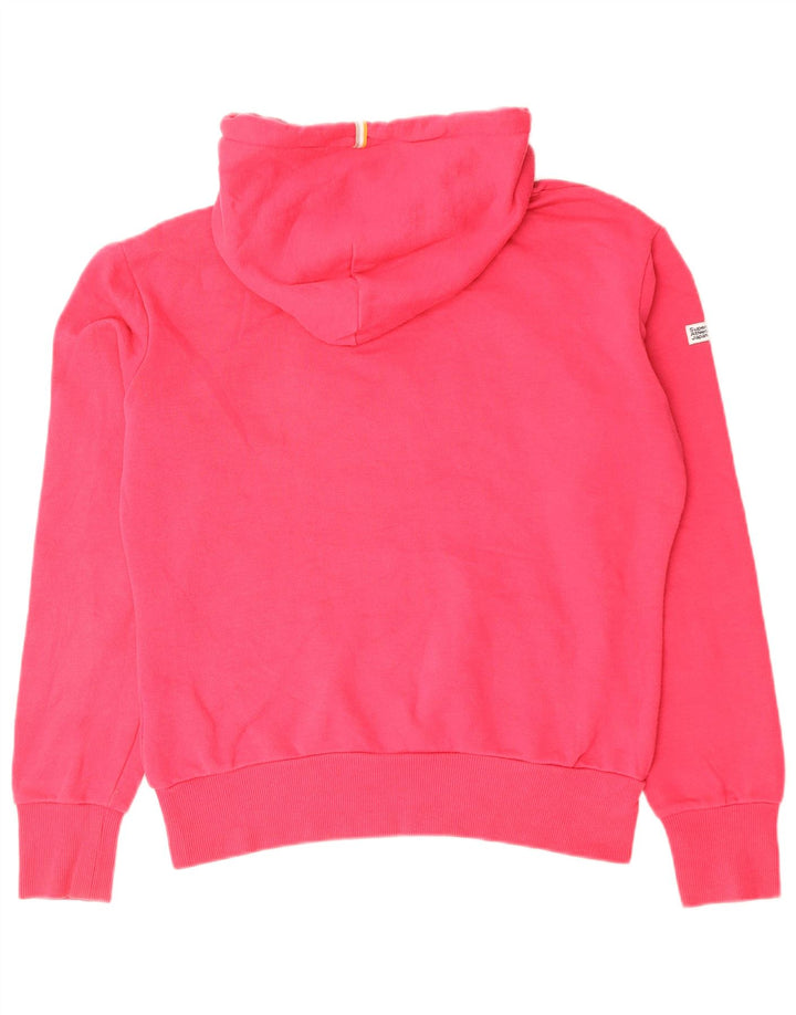 Superdry Pull à capuche surdimensionné pour femme UK 10 Petit coton rose