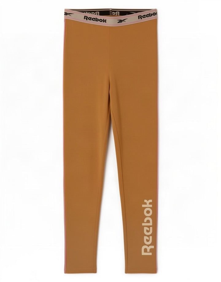 Reebok Legging Graphique Fille 8-9 ans Beige Colorblock Polyester