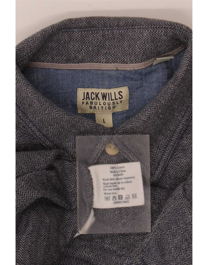 Jack Wills Chemise Homme Grand Bleu Chevrons Coton