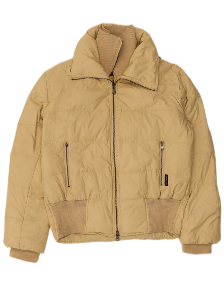Calvin Klein Jeans Veste rembourrée pour femme UK 14 Polyester beige moyen