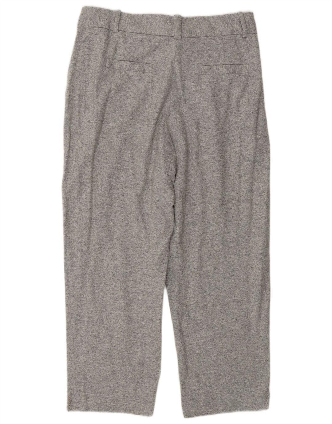 MASSIMO DUTTI Pantalon court pour femme EU 42 Large W32 L25 Gris