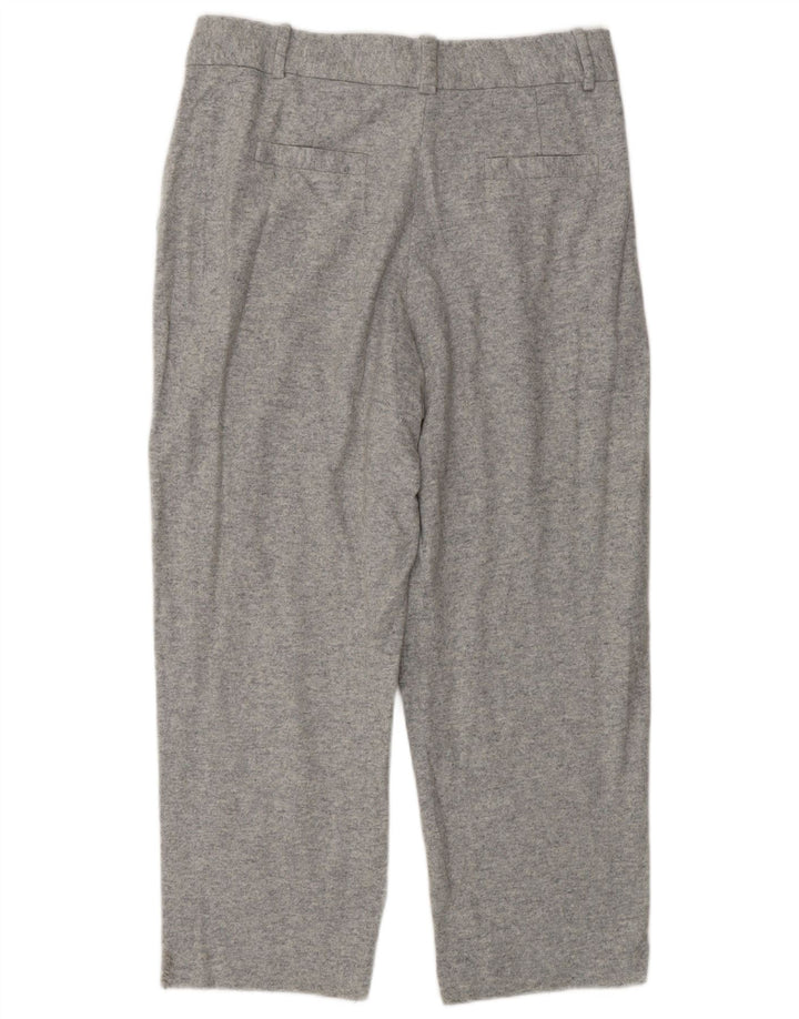 MASSIMO DUTTI Pantalon court pour femme EU 42 Large W32 L25 Gris