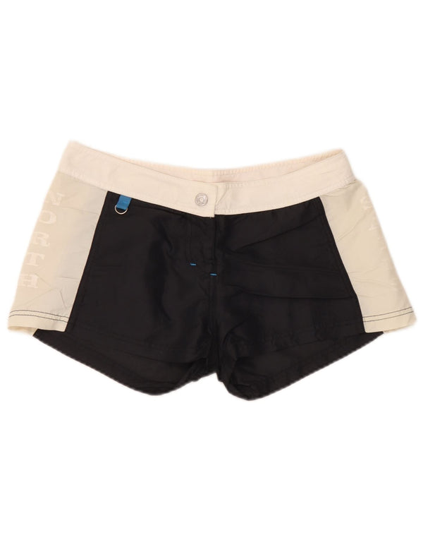 North Sails Short de bain graphique pour femme UK 10 Small Noir Colourblock