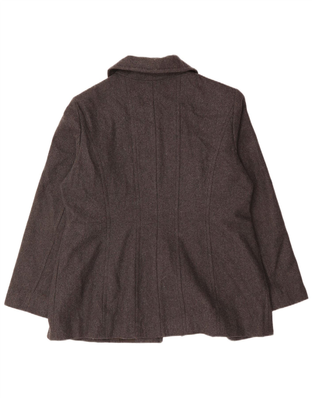 London Fog Pardessus Femme UK 18 XL Laine Grise