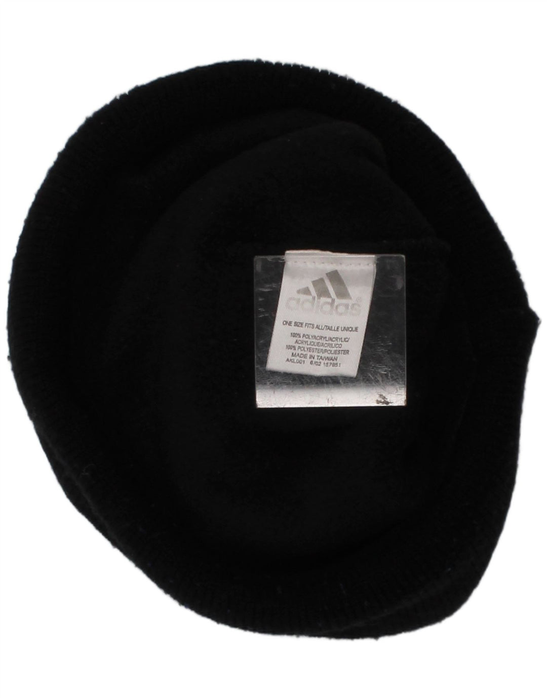Adidas Bonnet tricoté pour homme Taille unique en polyester rayé noir