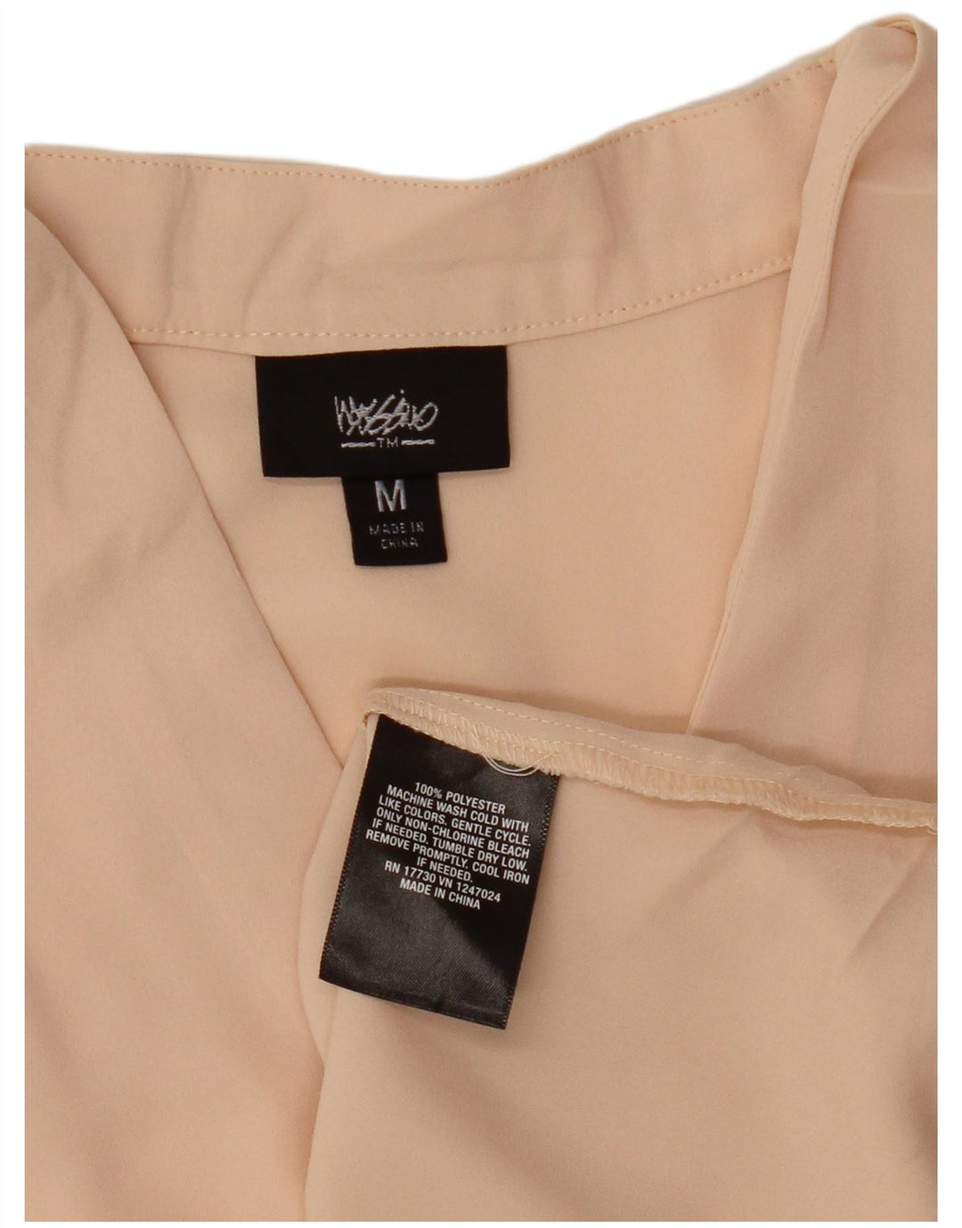 Mossimo Chemisier long sans manches pour femme UK 44 Rose moyen Polyester