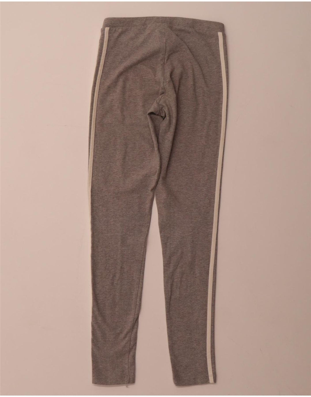 ADIDAS Leggings Femme UK 6 XS Gris Coton