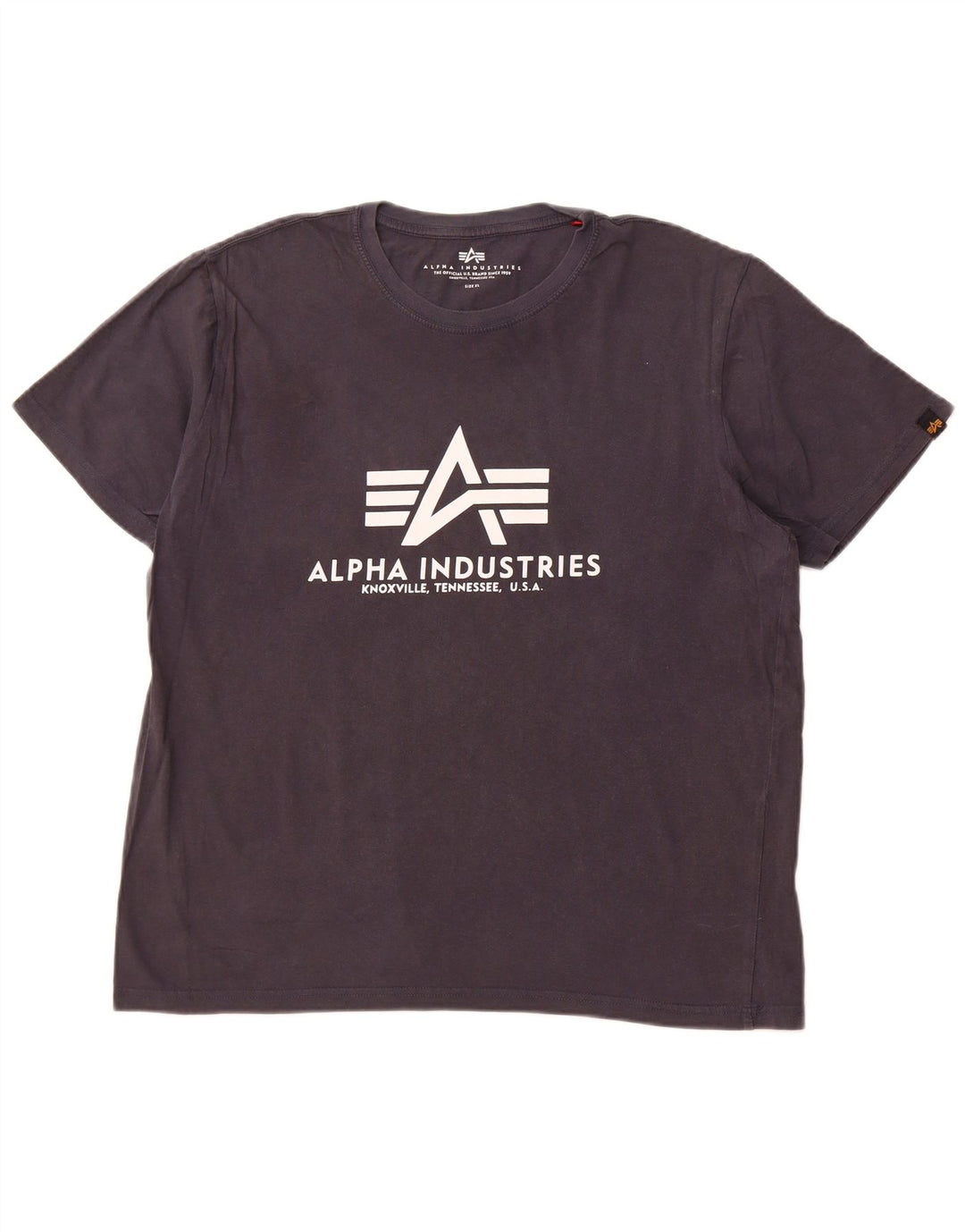 ALPHA INDUSTRIES T-Shirt Graphique Homme XL Bleu Marine