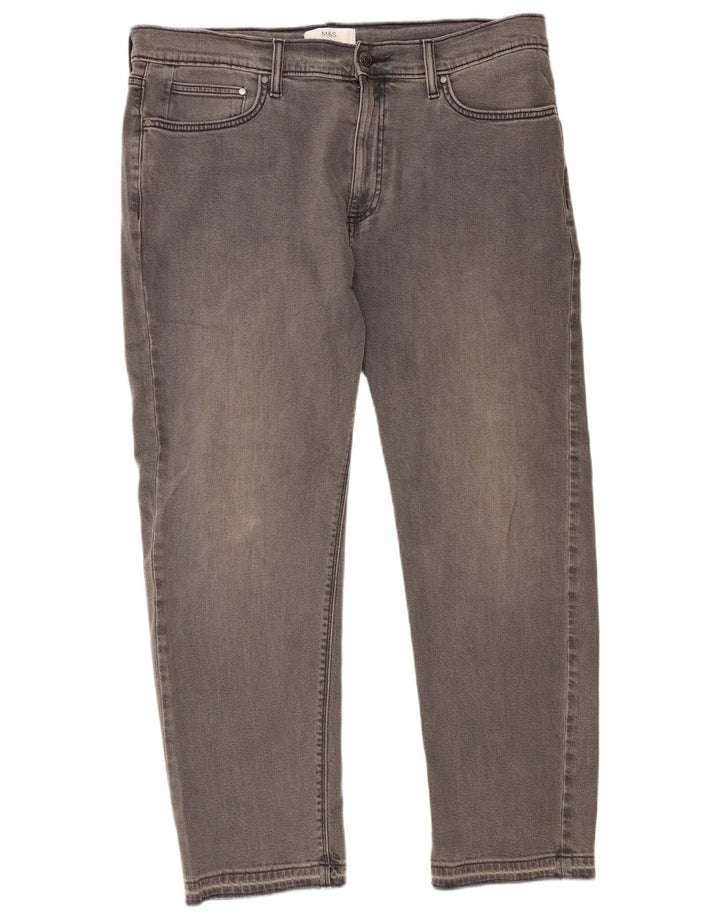 Marks & Spencer Jean droit homme W36 L29 gris coton