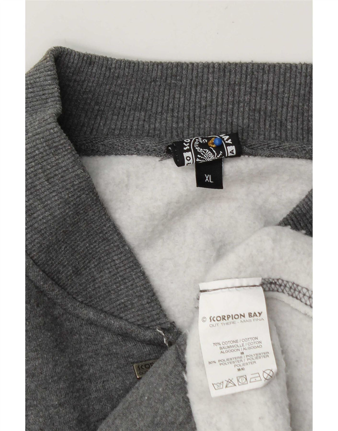 Scorpion Bay Veste de survêtement graphique pour homme XL en coton gris