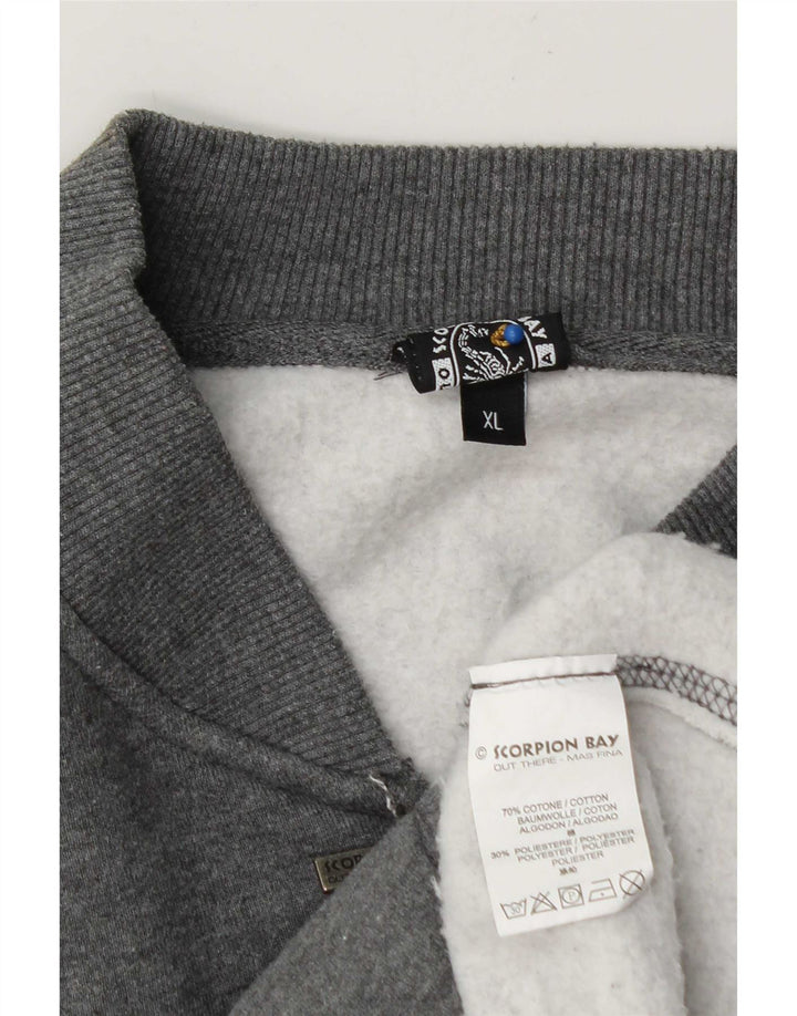 Scorpion Bay Veste de survêtement graphique pour homme XL en coton gris