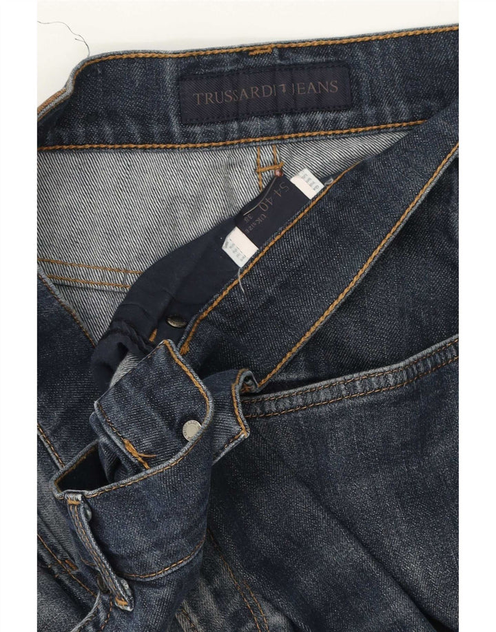 Trussardi Jean Fuselé W38 L29 Bleu Coton Homme
