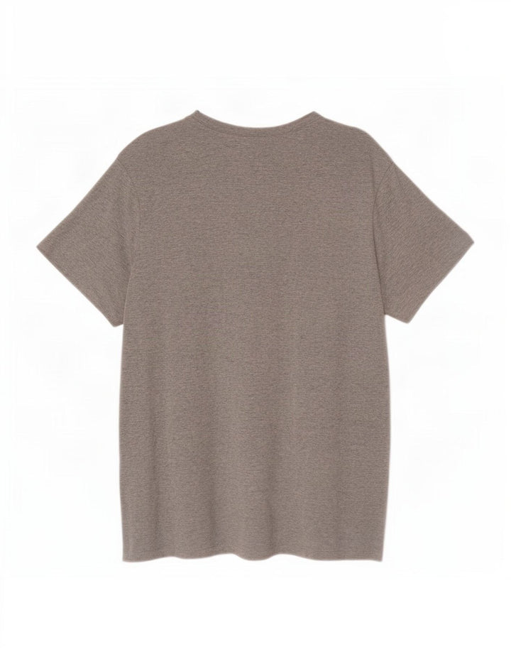 Nike T-Shirt Homme Top XL Gris Moucheté Coton