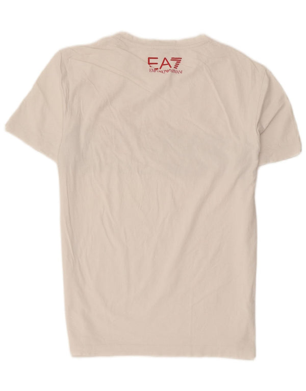 Emporio Armani Haut T-Shirt Graphique Homme Petit Blanc Colorblock