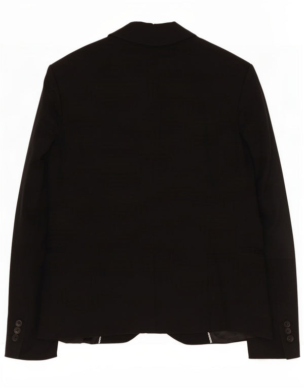 Zara Veste Blazer 1 Bouton Femme UK 14 Large Noir