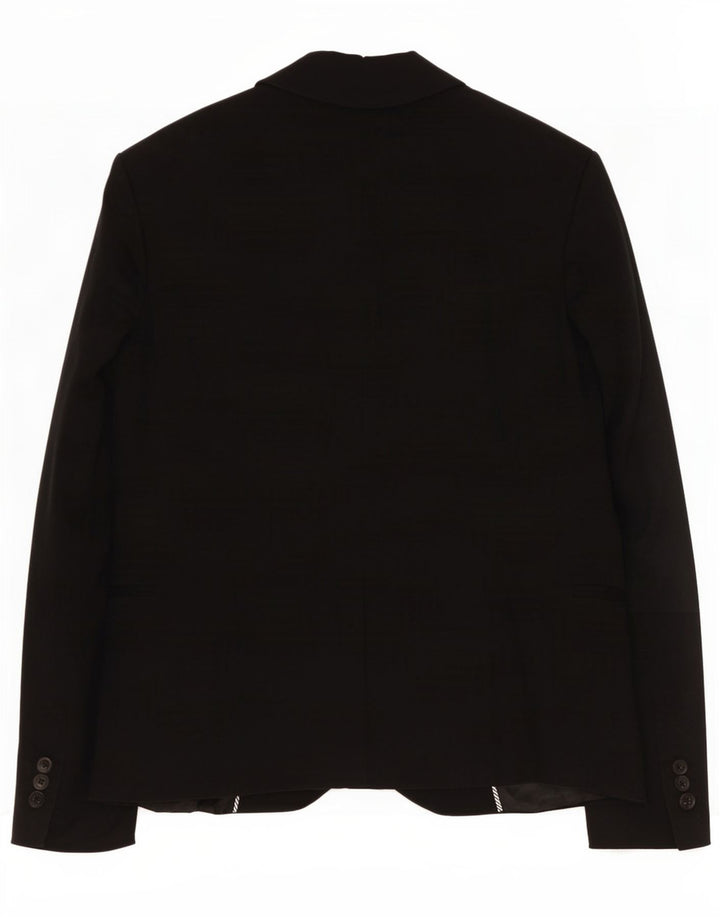 Zara Veste Blazer 1 Bouton Femme UK 14 Large Noir