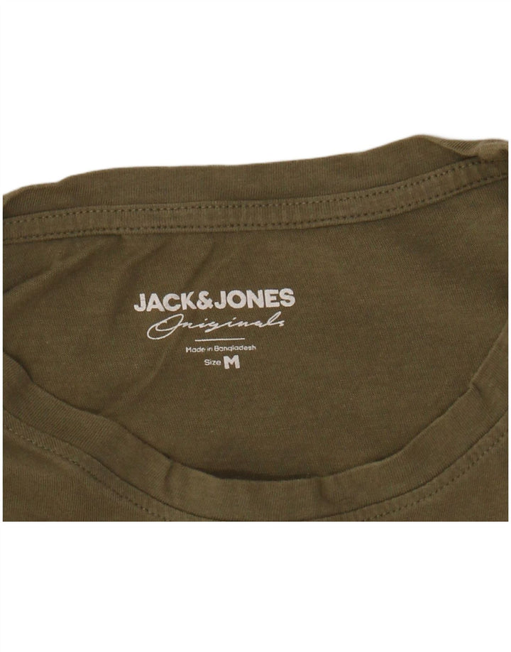 JACK & JONES Haut T-Shirt Homme Kaki Moyen Coton