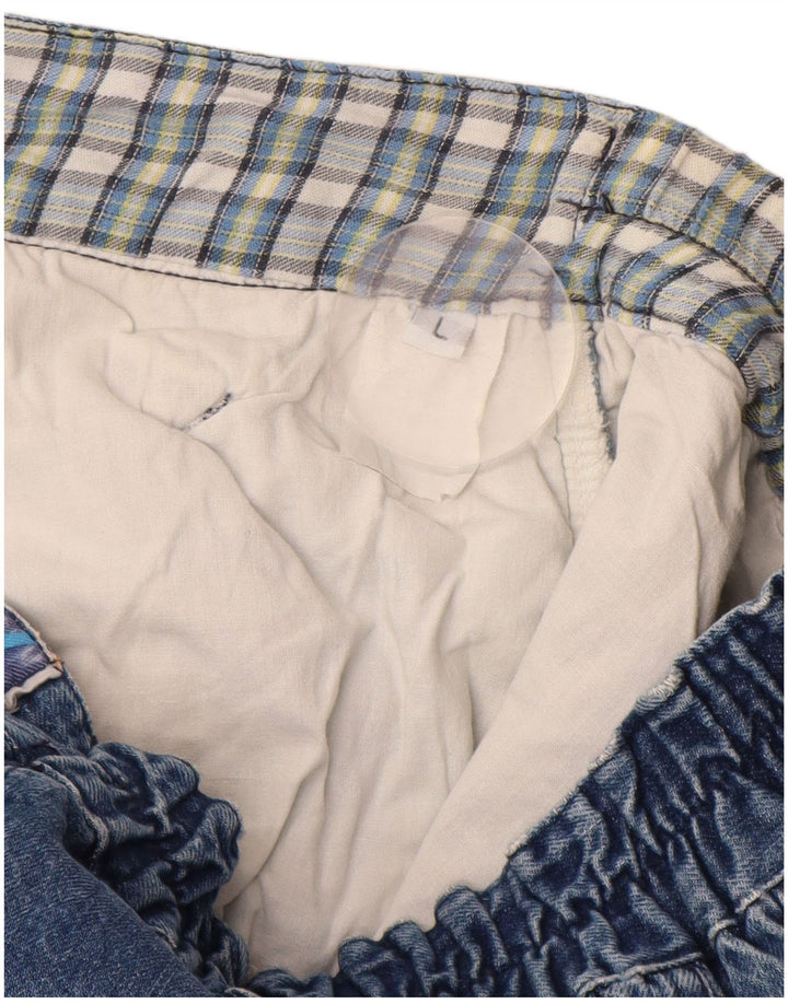 VINTAGE Jean fuselé femme Large W34 L30 Bleu