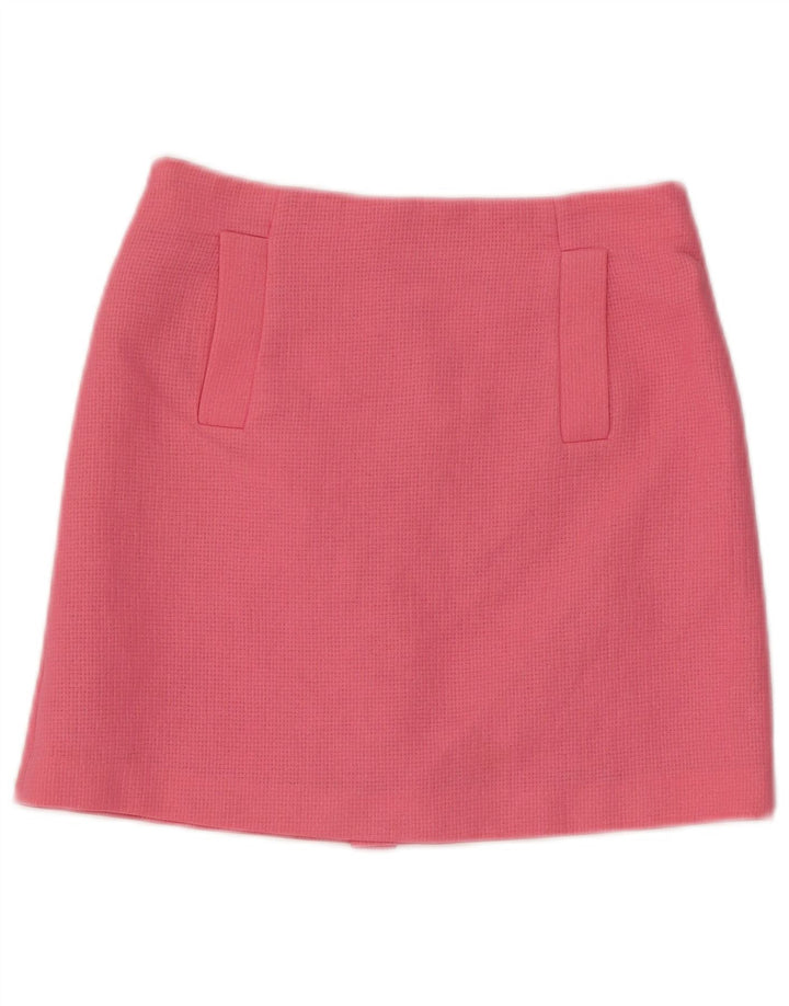 Zara Femme Mini Jupe XS W24 Rose Polyester