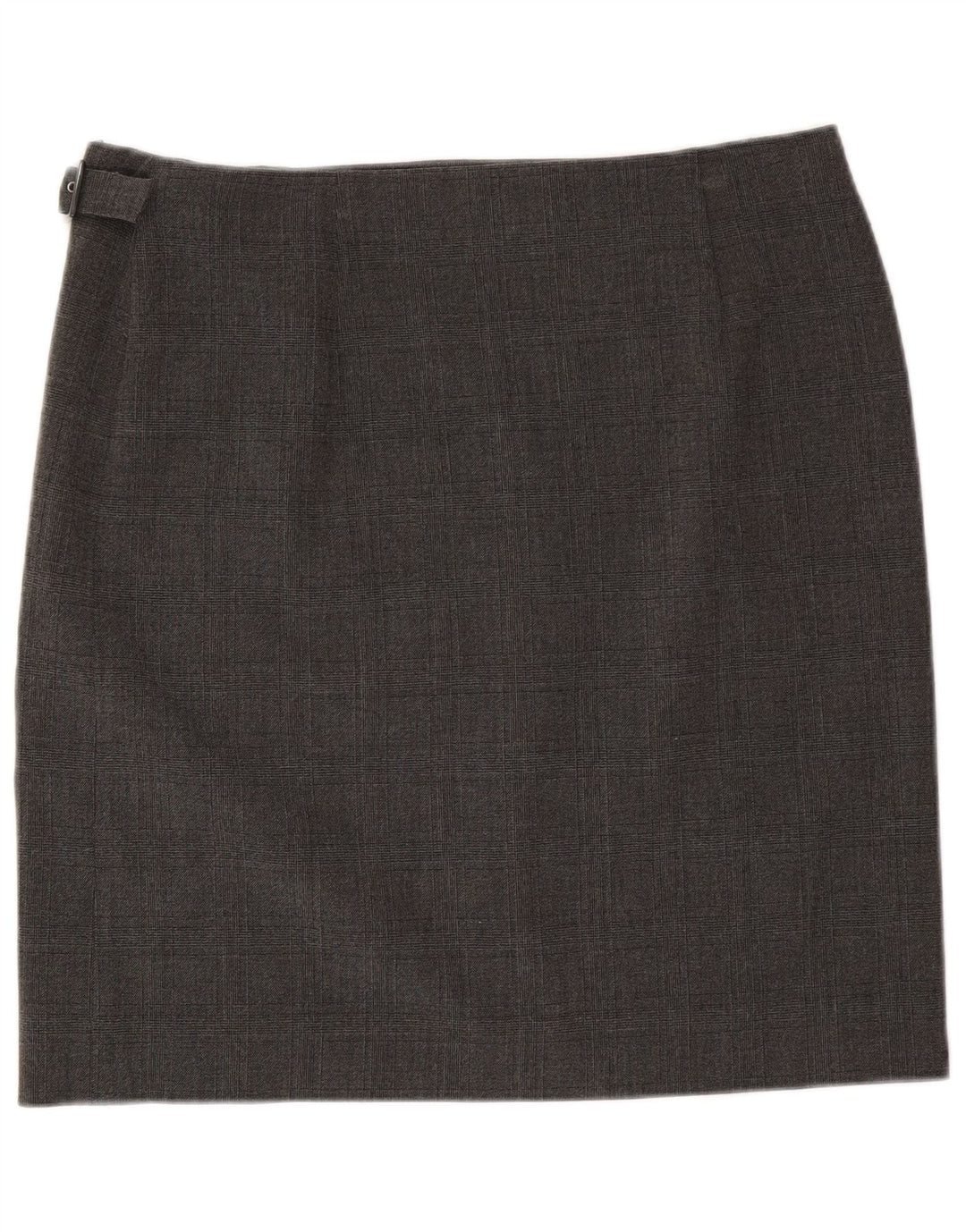 Armani Jeans Jupe portefeuille femme US 12 Large W34 Gris Check Polyester